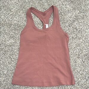 Lululemon Athletica Mauve Fitted Tank Top